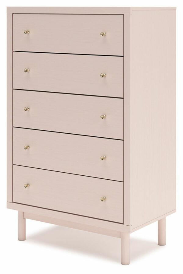 Wistenpine - Blush - Five Drawer Chest - Image 5