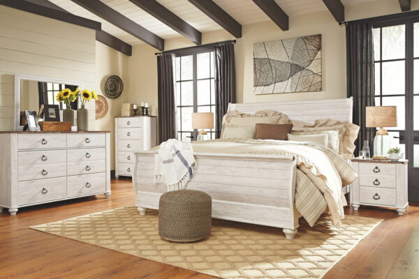 Willowton - Sleigh Bed - Image 2
