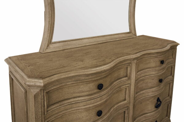 B00216 - Wood Dresser - Pecan - Image 3