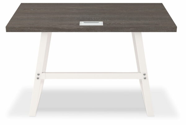 Dorrinson - White / Black / Gray - Home Office Desk - Image 3