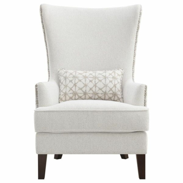 Pippin - Upholstered High Wingback Accent Chair - Latte - Image 4