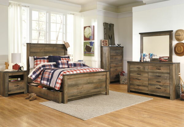 Trinell - Brown - Five Drawer Chest - Image 6