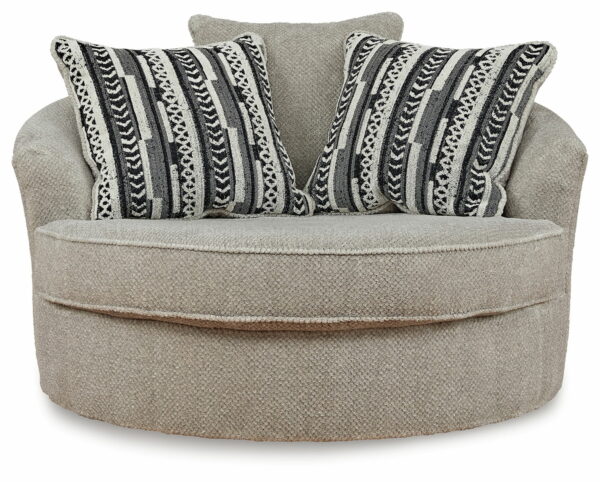 Calnita - Sisal - Oversized Swivel Accent Chair - Image 6