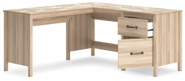 Battelle - Tan - 60" Home Office Desk With Return - Image 8