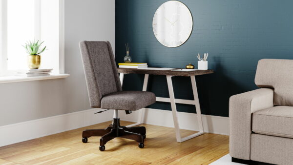 Dorrinson - White / Black / Gray - Home Office Desk - Image 11