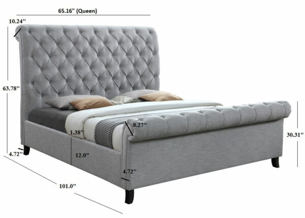 Kate - Upholstered Bed - Image 3