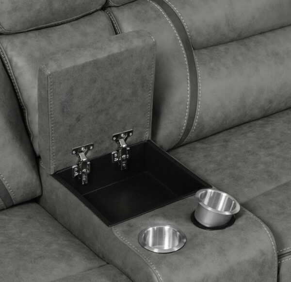Higgins - Four-Piece Upholstered Power Sectional - Image 5