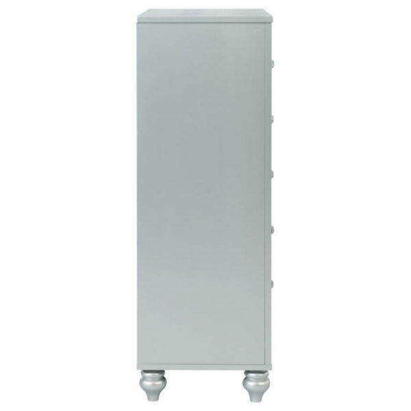 Gunnison - 5-Drawer Bedroom Chest - Silver Metallic - Image 3