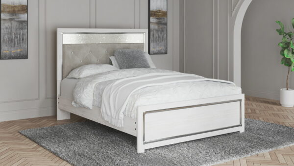 Altyra - White - Queen Panel Bed With Roll Slats - Image 7