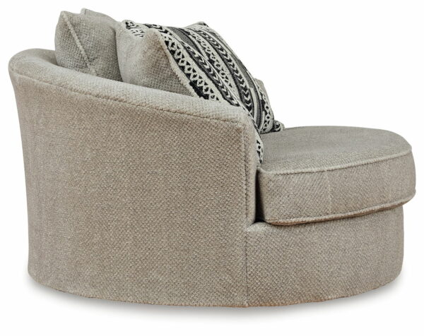 Calnita - Sisal - Oversized Swivel Accent Chair - Image 2