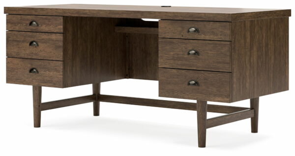 Austanny - Warm Brown - Home Office Desk - Image 2