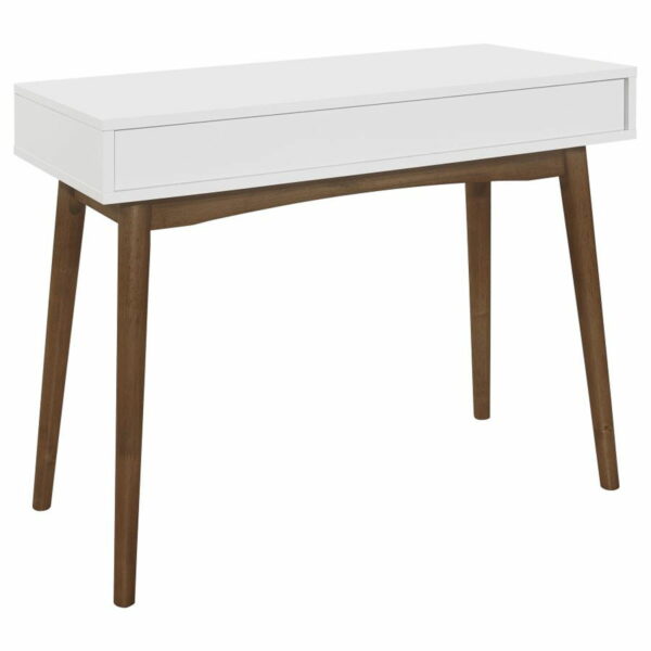 Bradenton - 1-Drawer Wood Writing Desk - White - Image 5