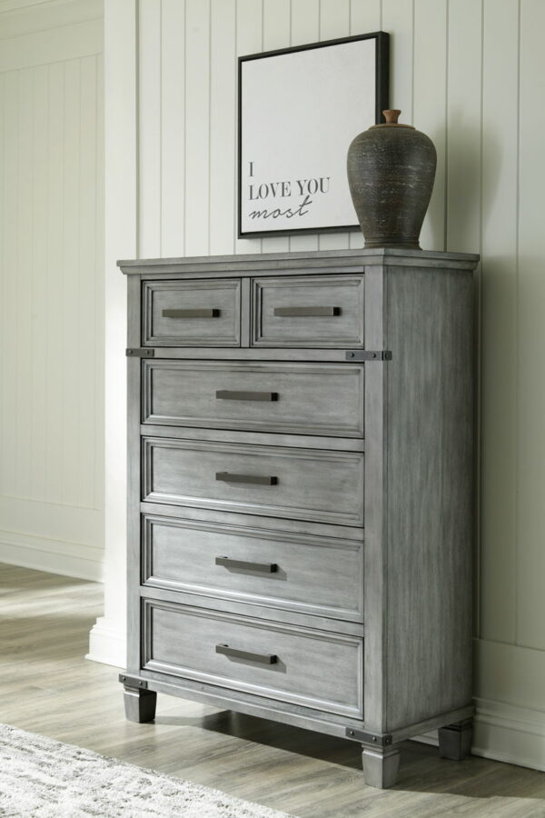 Russelyn - Gray - Five Drawer Chest - Image 4