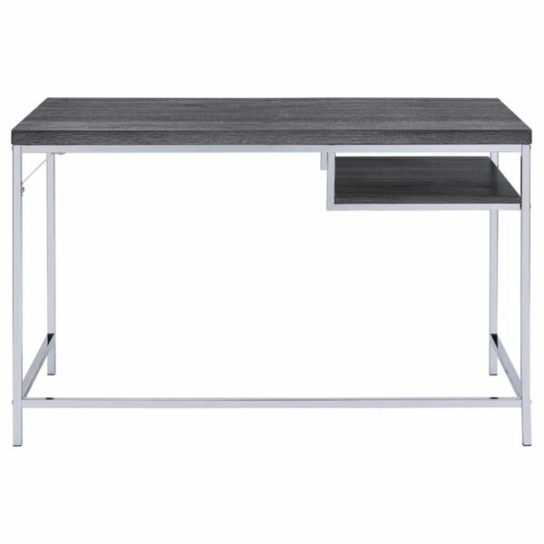 Kravitz - 1-Shelf Writing Desk - Weathered Gray - Image 2