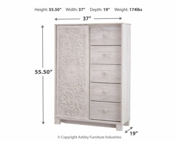 Paxberry - Whitewash - Dressing Chest - Image 4