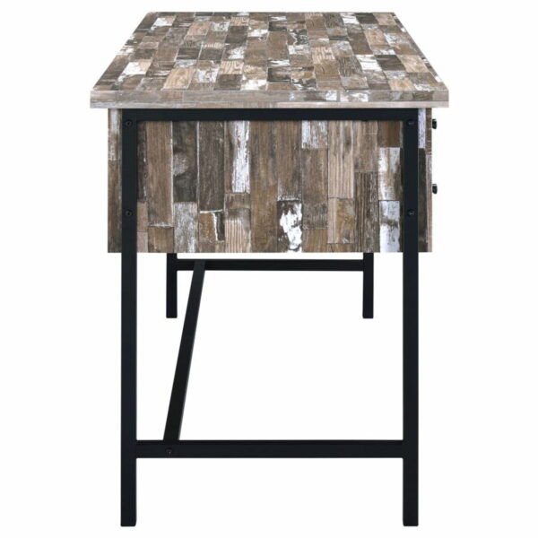 Kemper - 4-Drawer Writing Desk - Salvaged Cabin - Image 11