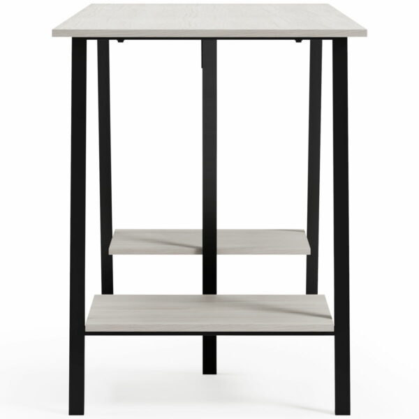Bayflynn - White / Black - Home Office Desk - 2 Fixed Shelves - Image 8