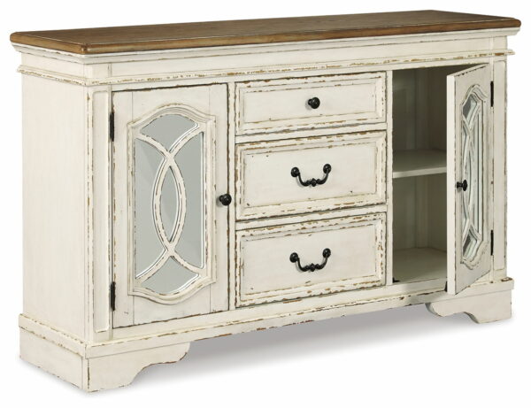 Realyn - Chipped White - Dining Room Server - Image 4