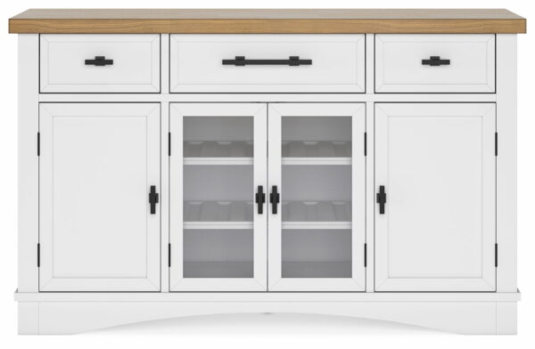 Ashbryn - White / Natural - Dining Room Server - Image 10