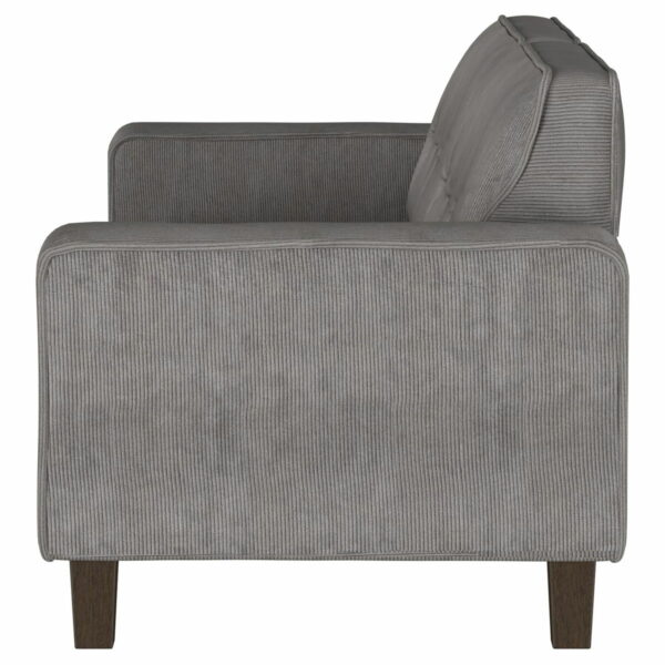 Deerhurst - Upholstered Track Arm Tufted Sofa - Charcoal - Image 7