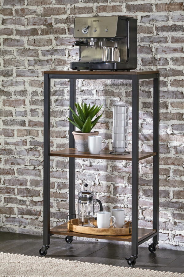 Bevinfield - Brown / Black - Bar Cart - Image 2
