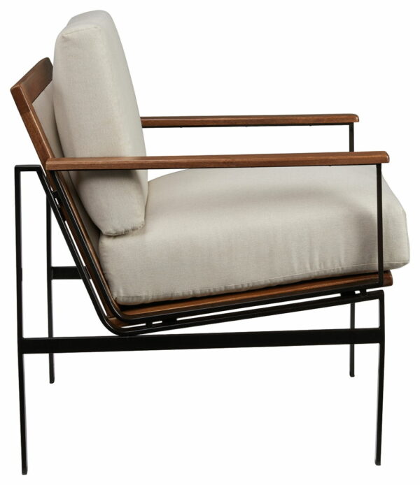 Tilden - Ivory / Brown - Accent Chair - Image 4