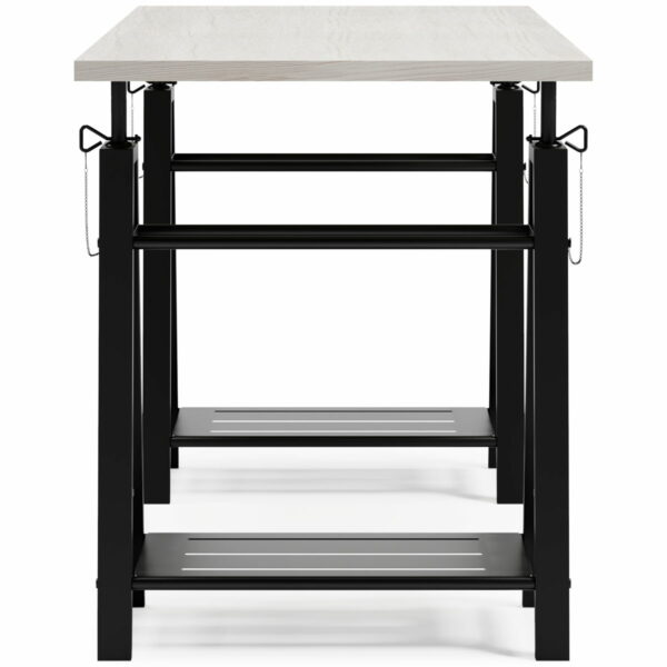 Bayflynn - White / Black - Adjustable Height Desk - Image 5