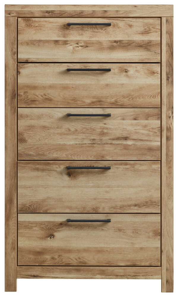 Hyanna - Tan Brown - Five Drawer Chest - Image 2