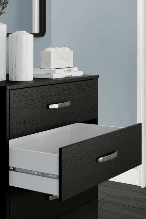 Finch - Black - Five Drawer Chest - 46" Height - Image 10