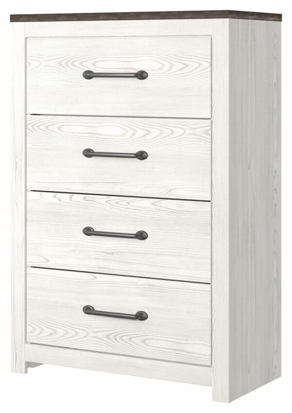 Gerridan - White / Gray - Four Drawer Chest - Image 4