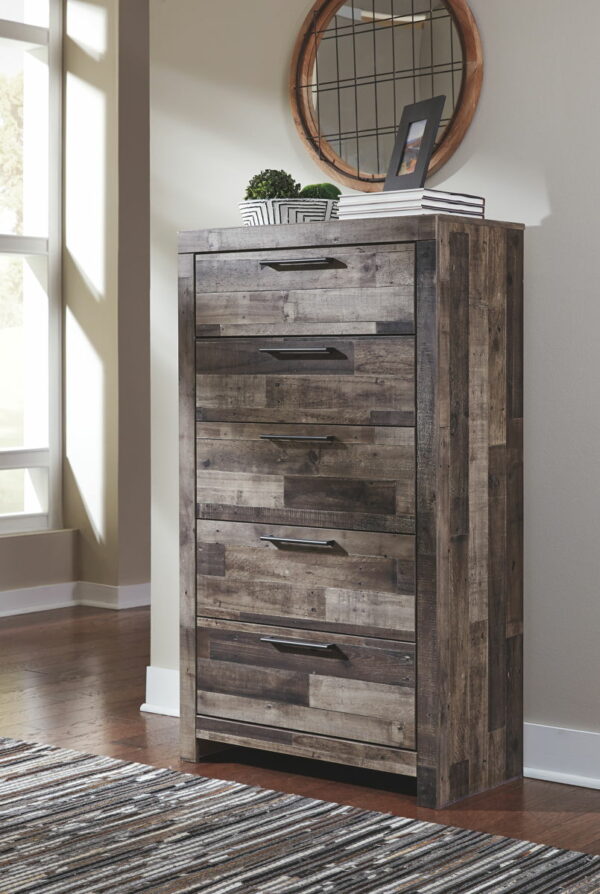Derekson - Multi Gray - Five Drawer Chest - Image 3