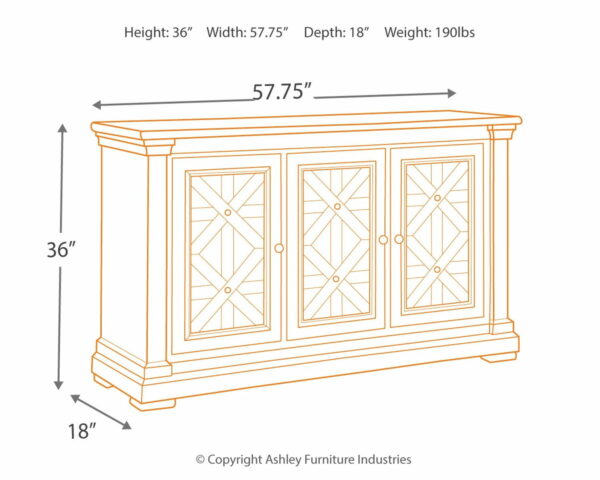 Bolanburg - Beige - Dining Room Server - Image 7