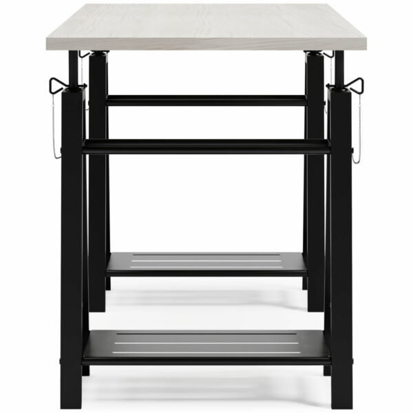 Bayflynn - White / Black - Adjustable Height Desk - Image 6