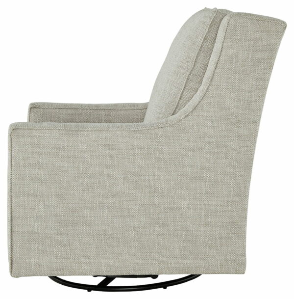 Kambria - Fog - Swivel Glider Accent Chair - Image 3