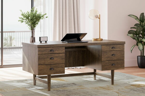 Austanny - Warm Brown - Home Office Desk - Image 10