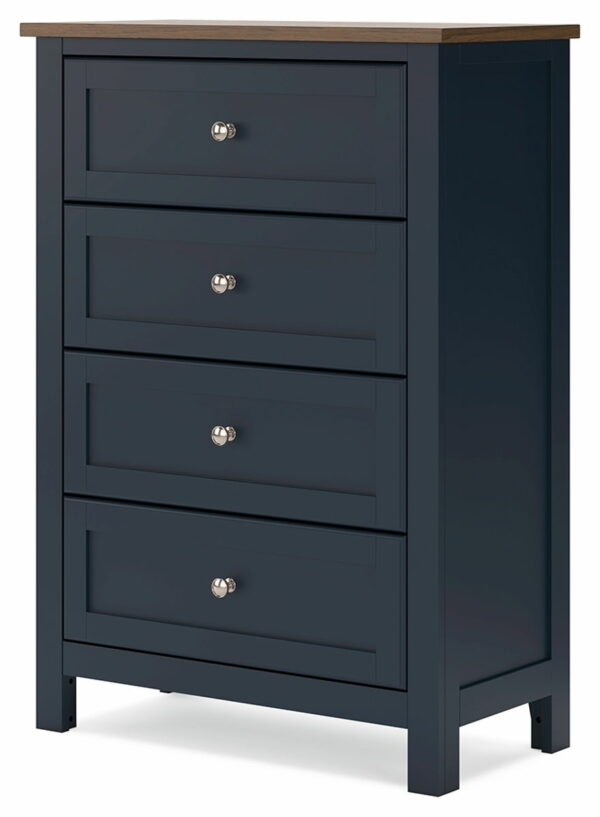 Landocken - Brown / Blue - Four Drawer Chest - Image 5
