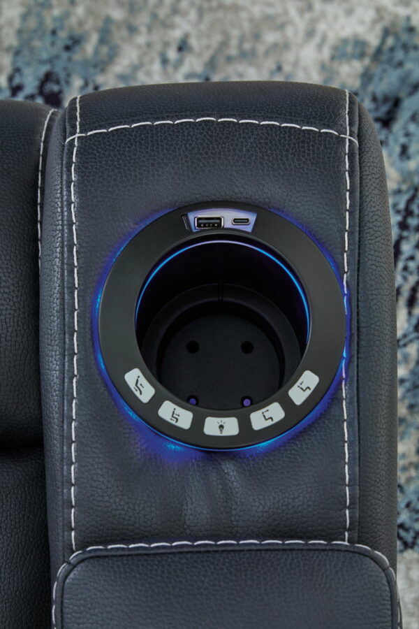 Feazada - Power Recliner With Adj Headrest - Image 6