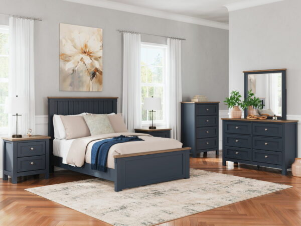 Landocken - Brown / Blue - Four Drawer Chest - Image 8