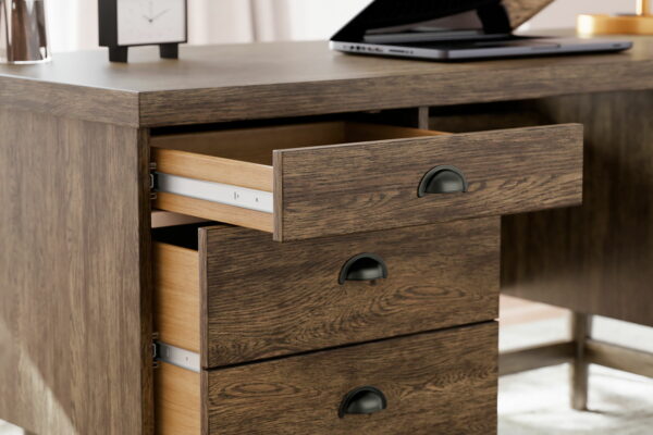 Austanny - Warm Brown - Home Office Desk - Image 9