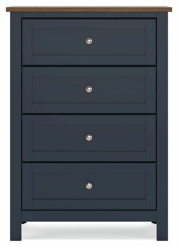 Landocken - Brown / Blue - Four Drawer Chest - Image 6