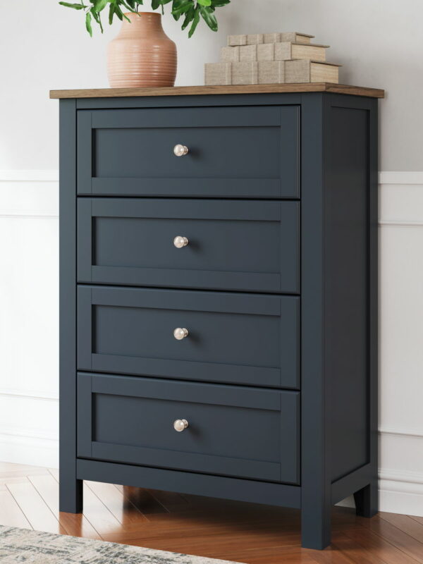 Landocken - Brown / Blue - Four Drawer Chest - Image 11