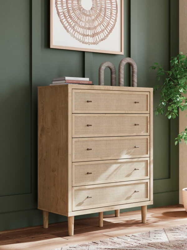 Cielden - Two-tone - Five Drawer Wide Chest - Image 9