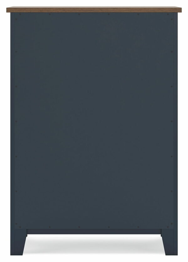 Landocken - Brown / Blue - Four Drawer Chest - Image 9