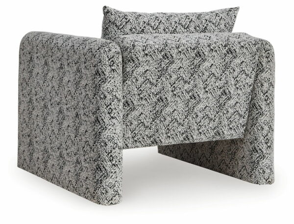 Kenbell - Black / White - Accent Chair - Image 3