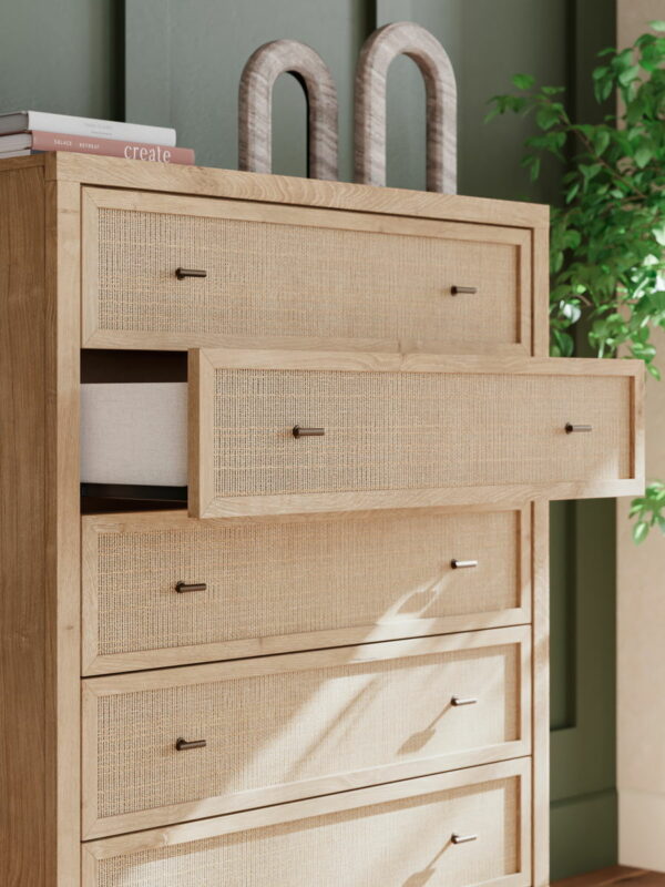 Cielden - Two-tone - Five Drawer Wide Chest - Image 11