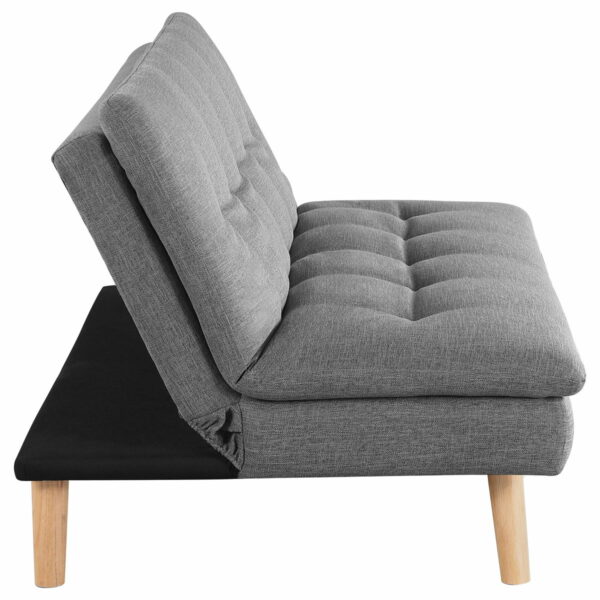 Scout - Upholstered Tufted Convertible Sofa Bed - Gray - Image 3