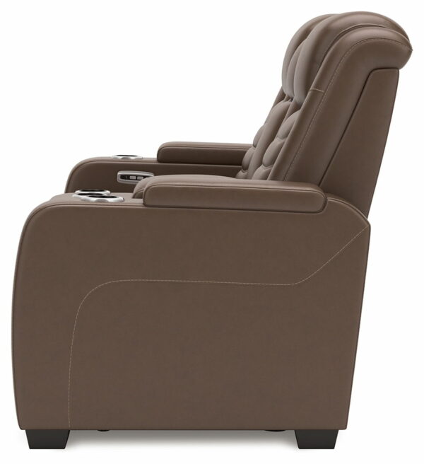 High Impact - Tobacco - Power Reclining Loveseat With Console / Adj Hdrst - Image 2