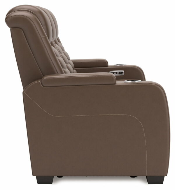 High Impact - Tobacco - Power Reclining Sofa / Adj Headrest - Image 2
