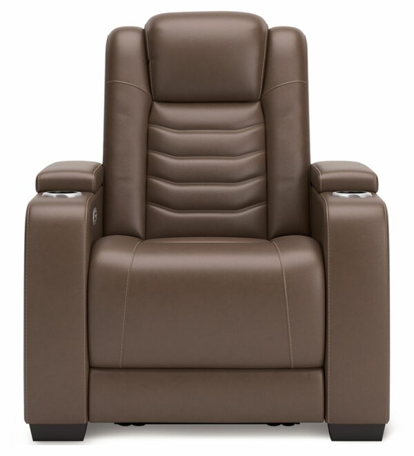 High Impact - Tobacco - Power Recliner / Adj Headrest - Image 4