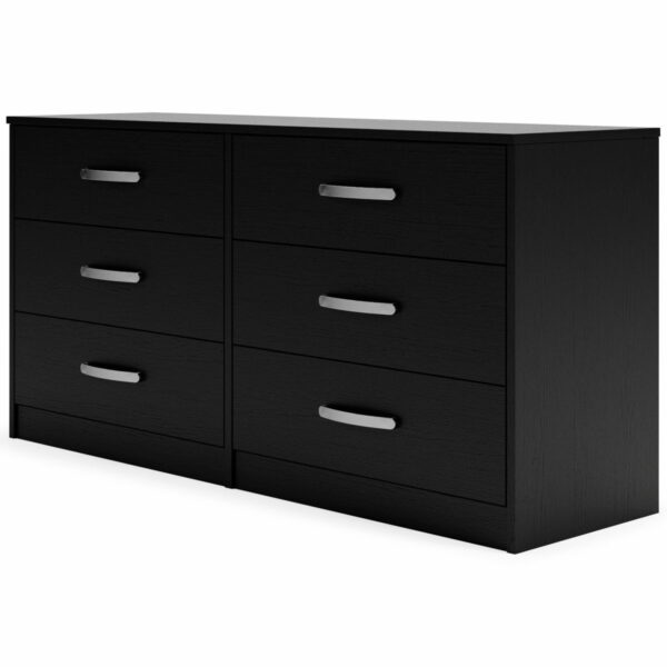 Finch - Black - Six Drawer Dresser - Image 8